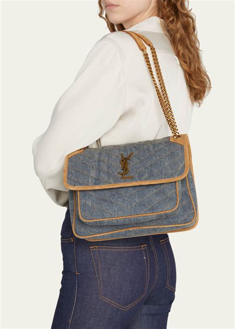 ysl denim bag medium